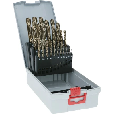 Afbeelding van Bosch Accessories 2608587018 HSS Metaal spiraalboorset 25 delig Kobalt DIN 338 Cilinderschacht 1 set(s)