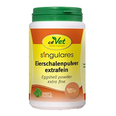 Afbeelding van cdVet Singulair eierschaalpoeder extra fijn 1 kg voedingssupplement voor honden en katten door calcium mineralen