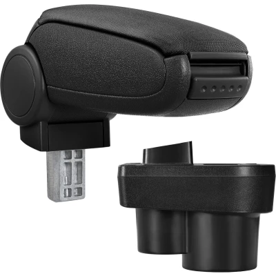 Afbeelding van [pro.tec]® Armsteun Skoda Rapid type NH 2012 stof zwart