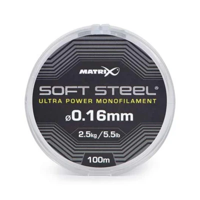 Afbeelding van Matrix Soft Steel Ultra Power Monofilament 100m 0.16mm 5.5lb 2.5kg