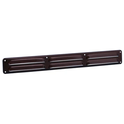 Afbeelding van Nedco schoepenrooster omgezette rand alum. 370 x 40 mm bruin