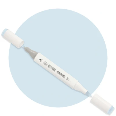 Afbeelding van Powder Blue Twin Tip Alcohol Ink Marker