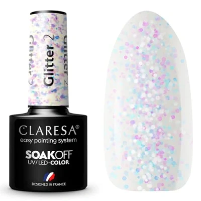 Afbeelding van CLARESA gellak GLITTER 2 5g