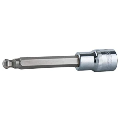 Afbeelding van KS Tools, Dopsleutel + dopmoer, 1/2&quot; CHROMEplus bitmof lang (10 mm)
