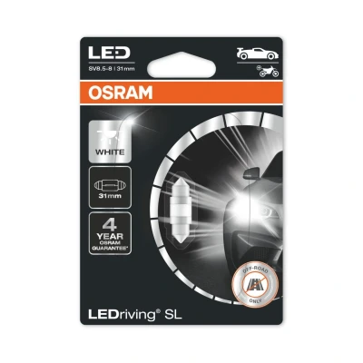 Afbeelding van Osram C5W LED Retrofit 31mm Wit 12V SV8.5 8