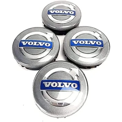 Afbeelding van 4 Stuks Auto Naafkappen voor Volvo XC60 NE 2018 2023 60mm Afdekking Stofdicht Wieldop Krasbestendige Waterdicht Velgdop Wielnaafdeksel Accessoires
