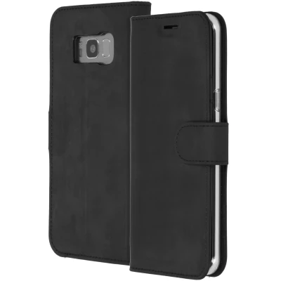 Afbeelding van Samsung Galaxy S8 Plus Hoesje Kunstleder Accezz Bookcase Zwart Telefoonhoesje