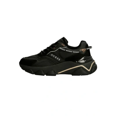 Afbeelding van Guess Runner Micola Sneakers laag, Dames, Maat: 39, Schwarz Leer/ synthetisch