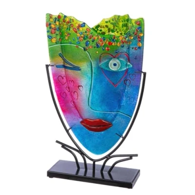 Afbeelding van Casablanca by Gilde Vloervaas Designvase Face &quot;Twinkle&quot; (1 stuk)