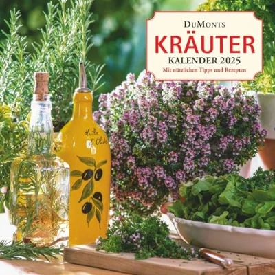 Afbeelding van DuMonts Kräuter Kalender 2025 Broschürenkalender Mit Texten und Rezepten Format 30 x cm: nützlichen Tipps
