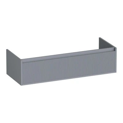 Afbeelding van Brauer Hope Wavy onderkast Mat grijs 120 cm 1 Minimalistisch design