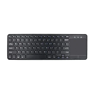 Afbeelding van HDWR Draadloos, computertoetsenbord met touchpad, draadloze bediening tot 10 meter, gaming toetsenbord, computer, laptop, zwart, USB, typerCLAW BC130