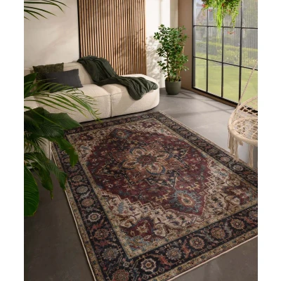 Afbeelding van Vintage Buitenkleed Valenca Brio Rood 120x160 Cm