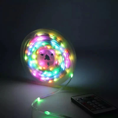 Afbeelding van LED lichtslinger ultra dun 10 meter Dreamcolor / RGB