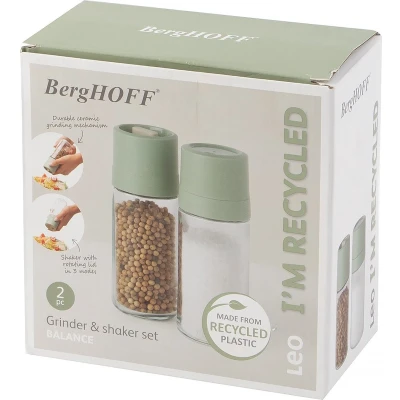Afbeelding van Pepermolen en Zoutshaker BergHOFF Leo Recycled (2 delig)