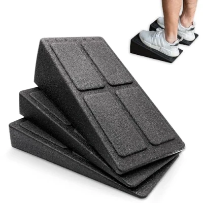 Afbeelding van mizikuu Kuitstretcher, 3 delige set, kniewig, kuitstrekker, verstelbare mobilisatiewig gemakkelijk verlicht spierspanning, beenstrekker voor plantaire stretching, rekken van spieren, fascia, pezen
