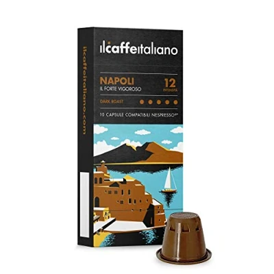 Afbeelding van Compatibele Nespresso 100 Capsules Il Caffè Italiano Blend Napoli Intensity 12