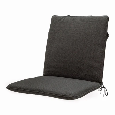 Afbeelding van Stapelstoelkussen Madison Recycled Canvas Dark Grey (97 x 49 cm)