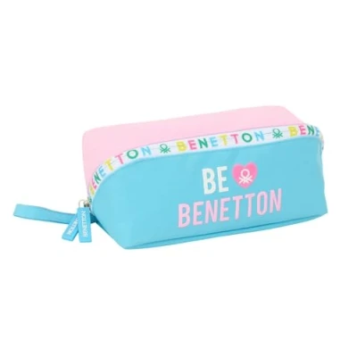 Afbeelding van Alleshouder Benetton Unique Roze Turkoois 20 x 8 cm