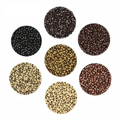 Afbeelding van 200 stks 2.5mm Koper Nano Rings Micro Links Ringen Kralen voor Hair Extensions Veer Extension Haar (Bruin)