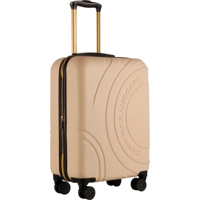 Afbeelding van CabinMax Velocity Handbagage Koffer Uitbreidbaar Trolley 44L Harde Reiskoffer 55x40x20/25 cm Lichtgewicht Groot Capaciteit Cappicino