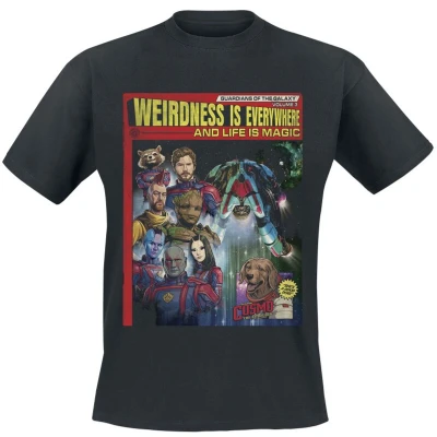 Afbeelding van Henry Tiger Marvel Guardians OF THE Galaxy Magazine Tshirt print, Heren, Maat: XL, Black