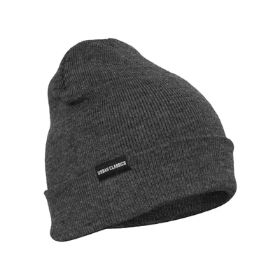 Afbeelding van Urban Classics Basic FLAP Muts, Heren, Maat: One Size, Charcoal