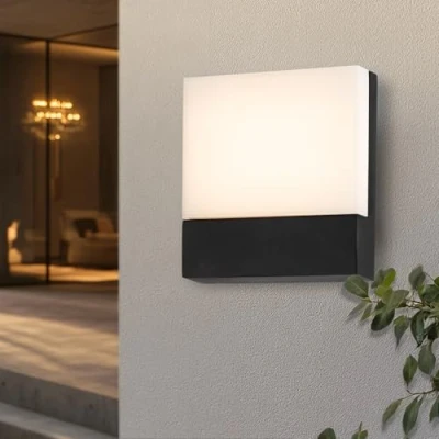 Afbeelding van Miratic Tuinarmatuur Wandlamp Buiten IP65 Zwart Stijlvolle Buitenkant Buitenshuis Lamp Wandverlichting Weerbestendig Geschikt Voor Tuin Of Patio