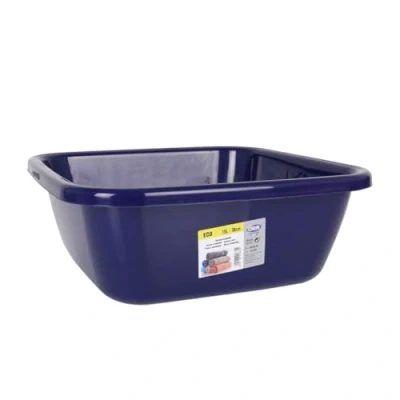 Afbeelding van Waskom Dem Eco Blauw Vierkant 15 L 38 x cm (12 Stuks)