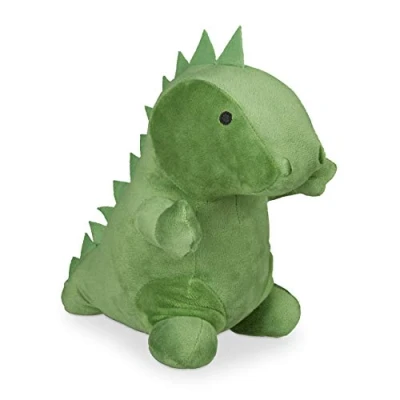 Afbeelding van Relaxdays deurstopper dino, stof, voor kinderen, met zand, grond, binnen, zwaar, deurstop dier HxBxD 24x16x24 cm, groen