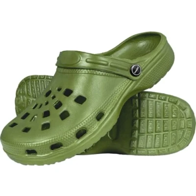 Afbeelding van Reis BCDOTS_O41 Klompen, Tuinschoenen, Slippers, Sandalen, Keukenschoenen Unisex Mannen en Vrouwen Olijfkleur Maat 41