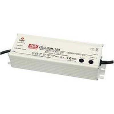 Afbeelding van Mean Well HLG 80H 24A LED driver, transformator Constante spanning, stroomsterkte 81.6 W 3.4 A 24 V/DC PFC schakeling, Overbelastingsbescherming,