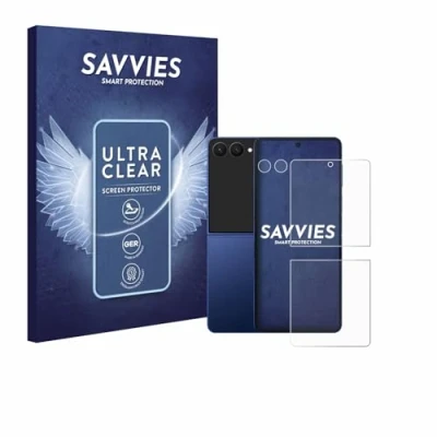 Afbeelding van Savvies Screenprotector voor Samsung Galaxy Z Flip 7 (Voor+Camera) Folie Beschermfolie transparant (18 Stuks)