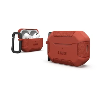 Afbeelding van Scout Case voor de AirPods Pro Rust hoesje UAG Rood Siliconen En TPU (zacht)