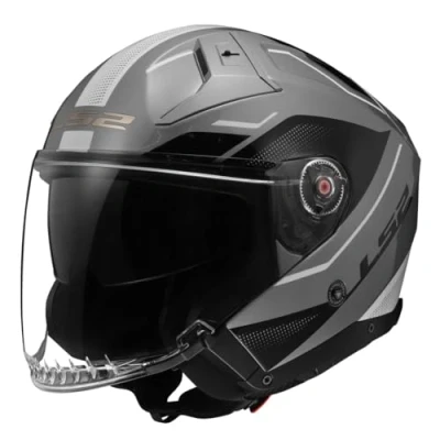 Afbeelding van LS2 Helmet of603 infi. ii veyron m grey/bl/white
