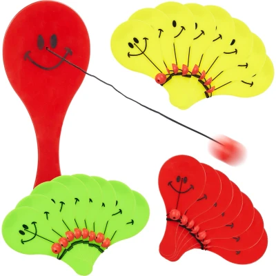 Afbeelding van Relaxdays paddleball spel set van 24 uitdeelcadeautje kinderfeestje buitenspelletje