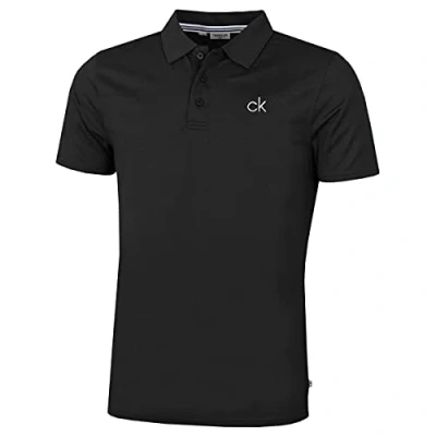 Afbeelding van Calvin Klein Heren Central Light Wicking Golfpoloshirt Zwart L
