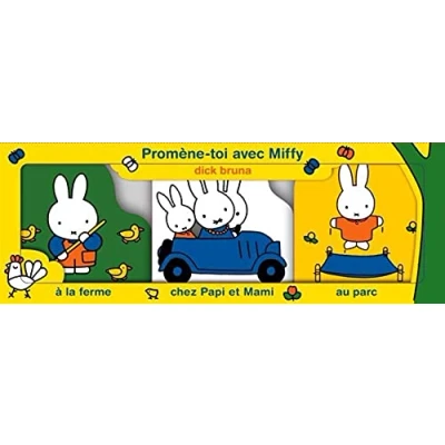 Afbeelding van Promène toi avec Miffy: A la ferme, au parc, chez les grands parents