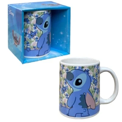 Afbeelding van Disney Stitch koffiemok, keramische mok, tropisch stikdesign, cadeau voor volwassenen en jongeren