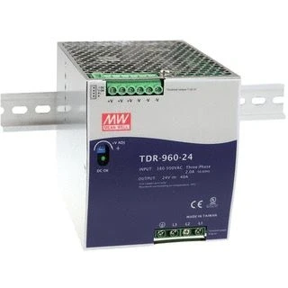 Afbeelding van Mean Well TDR 960 24 DIN rail netvoeding V/DC 40 A W Aantal uitgangen: 1 x Inhoud: stuk(s)