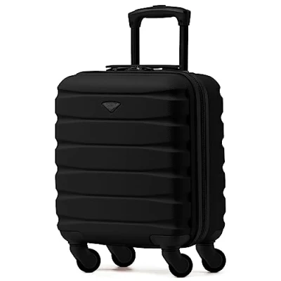 Afbeelding van Flight Knight Lichtgewicht stevige ABS koffer met 4 wielen, cabine en ruimbagage, goedgekeurd door meer dan 100 luchtvaartmaatschappijen zoals easyJet, British Airways, RyanAir, Virgin Atlantic