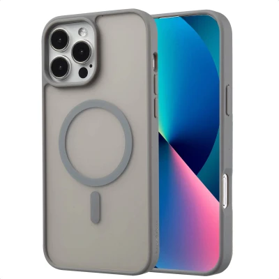 Afbeelding van Apple iPhone 13 Pro Max MagSafe Hoesje Kunststof imoshion Hardcase/Backcover Grijs Telefoonhoesje