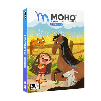 Afbeelding van Moho Debut 13.5 Create your own cartoons and animations in minutes Software for PC Mac OS