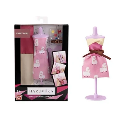 Afbeelding van BANDAI 40414 Harumika Fashion Design voor Kids Craft Uw eigen Catwalk looks met deze Creative Kit Single Torso Set &#039;Sweet Peru&#039; stijl bevat herbruikbare mannequin, stof en accessoires