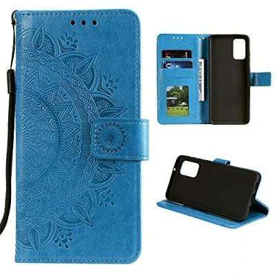 Afbeelding van CoverKingz Mobiele Telefoon Case voor Samsung Galaxy A52 / 5G A52s Telefoonhoesje met Kaartsleuf Cover Inklapbare beschermhoes in Mandala blauw