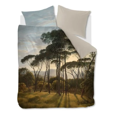 Afbeelding van Ambiante katoensatijnen dekbedovertrek 2 persoons Nature (200x220 cm)