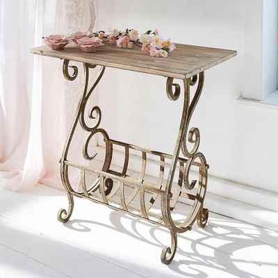 Afbeelding van LOBERON Sidetable Ciattos antiekbruin