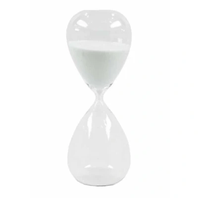 Afbeelding van Zandloper wit zand glas 20 cm
