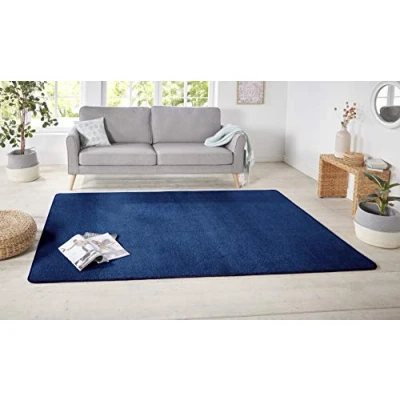 Afbeelding van Vloerkleed Design Donker 140x200cm Blauw Modern 123vloerkleed.nl is de online webshop voor vloerkleden en woonaccessoires.