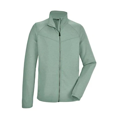 Afbeelding van killtec Men&#039;s Stretchjack met opstaande kraag/fleecejack KOS 72 MN FLX JCKT, green grey, XL, 39137 000